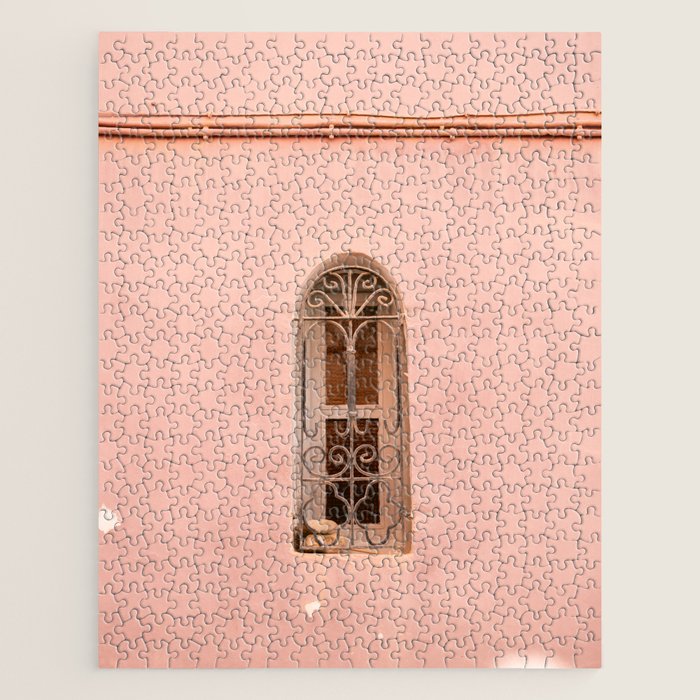 Soft Pink Window | Taghazout Architecture Photography Jigsaw Puzzle Gallery Image 1