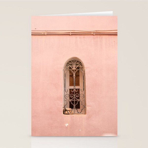 Soft Pink Window | Taghazout Architecture Photography Stationery Card Gallery Image 2