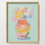 Whimsical Flower Vase Serving Tray Gallery Image 1