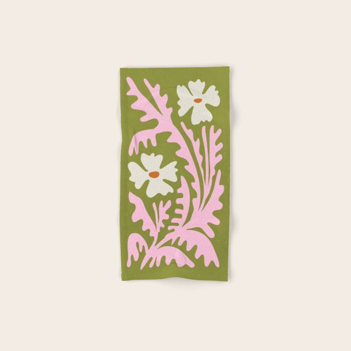 Wasabi & Cupid: Les Fleurs | Flower Market Color Series 10 Bath Towel Gallery Image 1