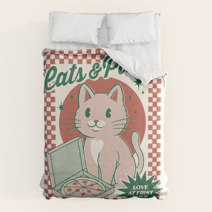 Cats and Pizza Duvet Cover Gallery Image 6