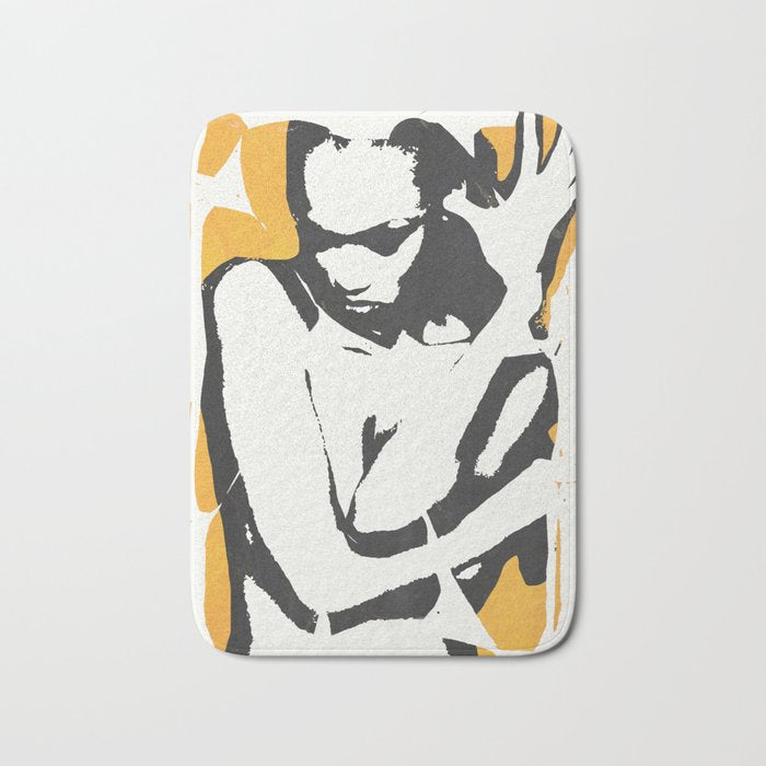 nude woman/ portrait Bath Mat Gallery Image 1