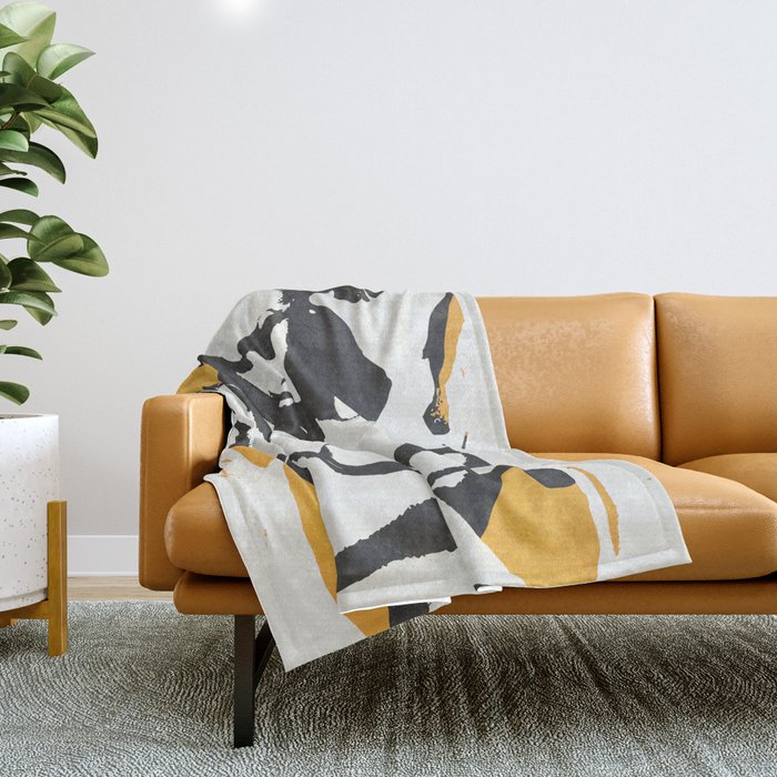 nude woman/ portrait Throw Blanket Gallery Image 1