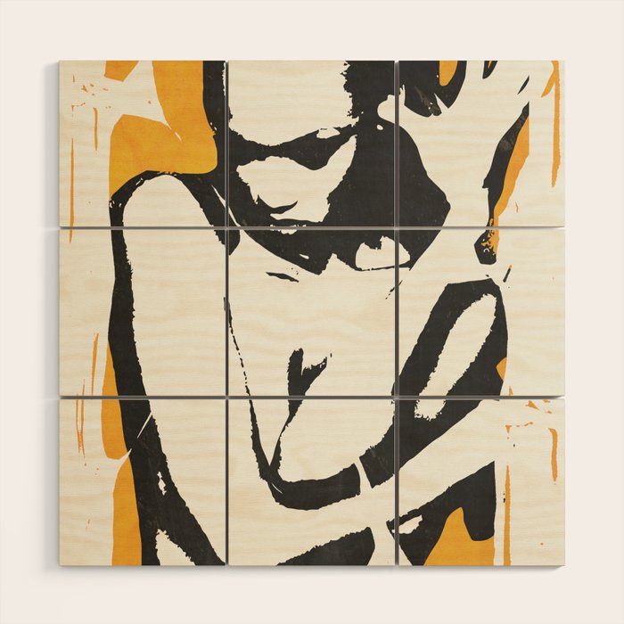nude woman/ portrait Wood Wall Art Gallery Image 1