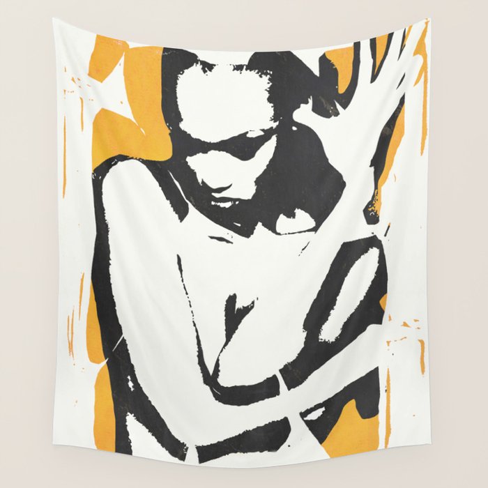 nude woman/ portrait Wall Tapestry Gallery Image 4