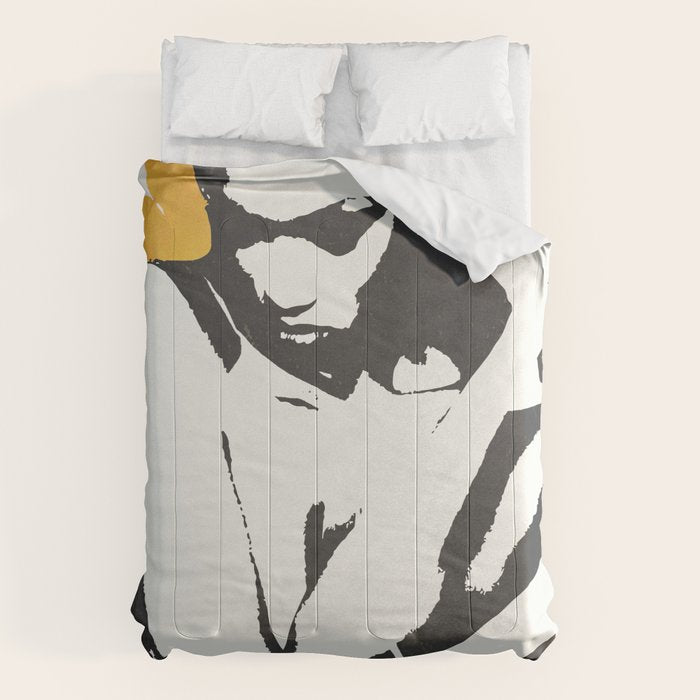 nude woman/ portrait Comforter Gallery Image 1