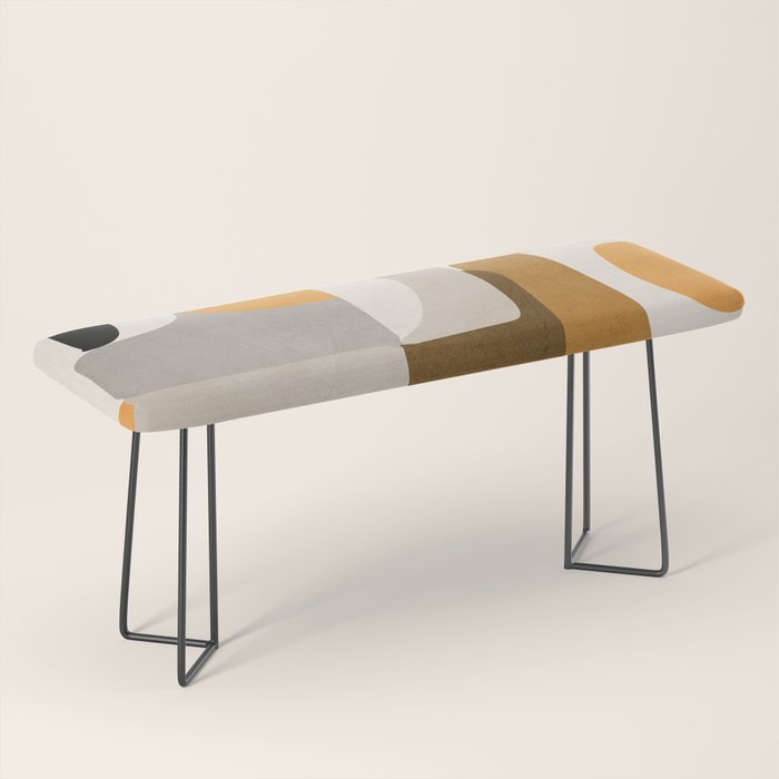 Modern Abstract Shapes 111 Bench Gallery Image 1