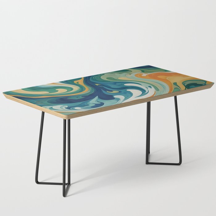 Tangerblue Waves Coffee Table Gallery Image 1