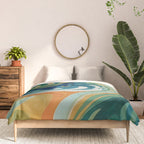 Tangerblue Waves Comforter Gallery Image 3