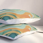 Tangerblue Waves Pillow Sham Gallery Image 3