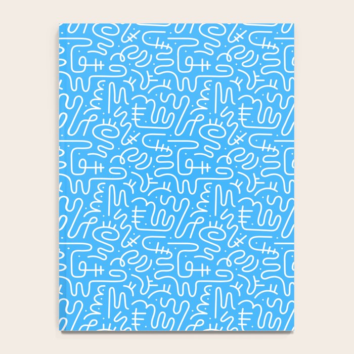 Colorful abstract fun line doodle art pattern Notebook Gallery Image 4