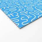 Colorful abstract fun line doodle art pattern Welcome Mat Gallery Image 2