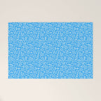 Colorful abstract fun line doodle art pattern Welcome Mat Gallery Image 1
