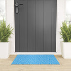 Colorful abstract fun line doodle art pattern Welcome Mat Gallery Image 3