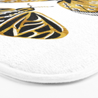 Golden Butterfly & Moth Bath Mat Gallery Image 3