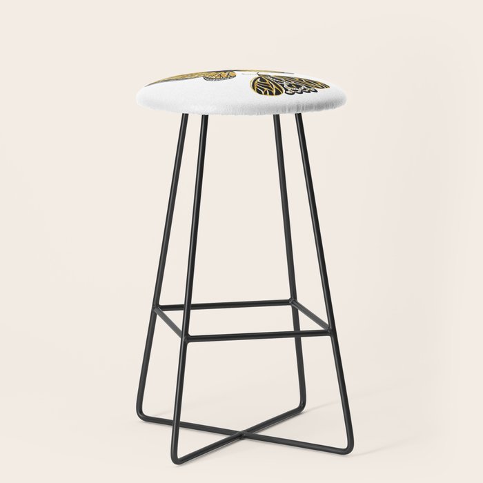 Golden Butterfly & Moth Stool Gallery Image 1