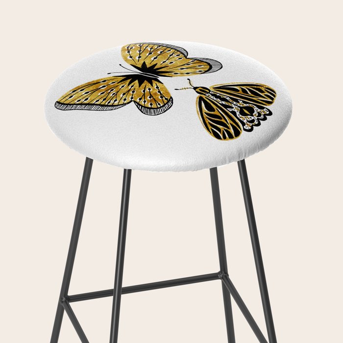 Golden Butterfly & Moth Stool Gallery Image 2