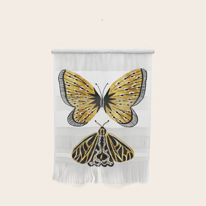 Golden Butterfly & Moth Wall Hanging Gallery Image 1