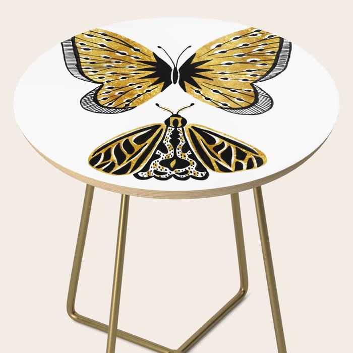 Golden Butterfly & Moth Side Table Gallery Image 2