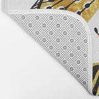 Golden Butterfly & Moth Bath Mat Gallery Image 2