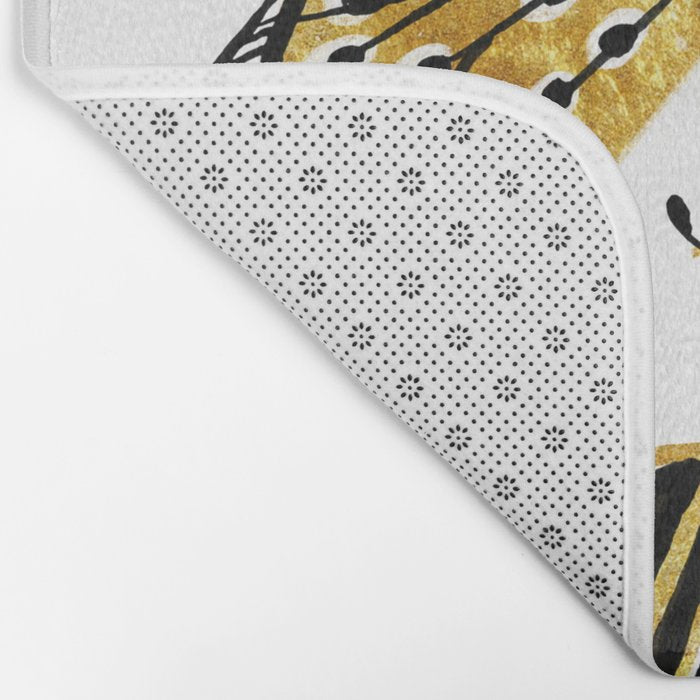 Golden Butterfly & Moth Bath Mat Gallery Image 2