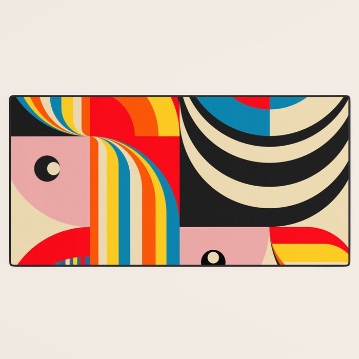 Folk Art Abstract Figuratives Desk Mat Gallery Image 3