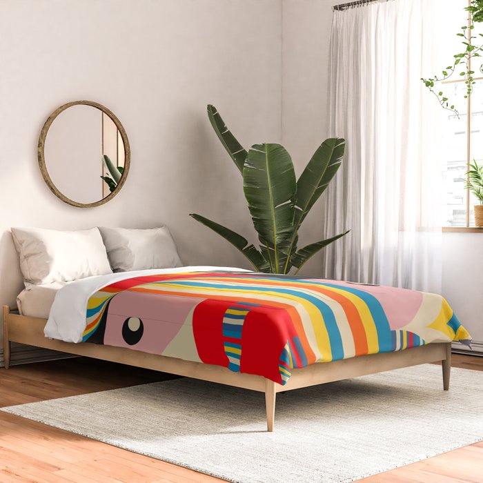 Folk Art Abstract Figuratives Comforter Gallery Image 2