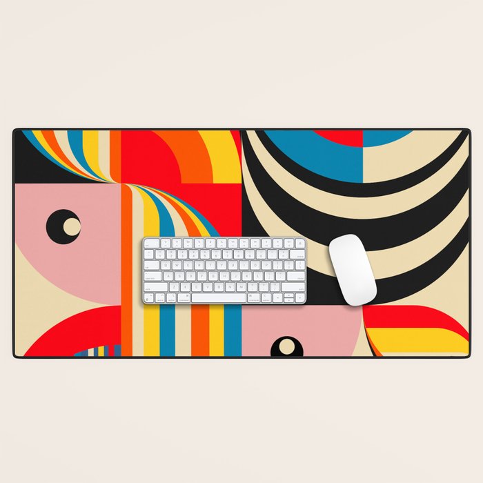 Folk Art Abstract Figuratives Desk Mat Gallery Image 1