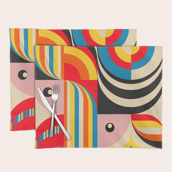 Folk Art Abstract Figuratives Placemat Gallery Image 1