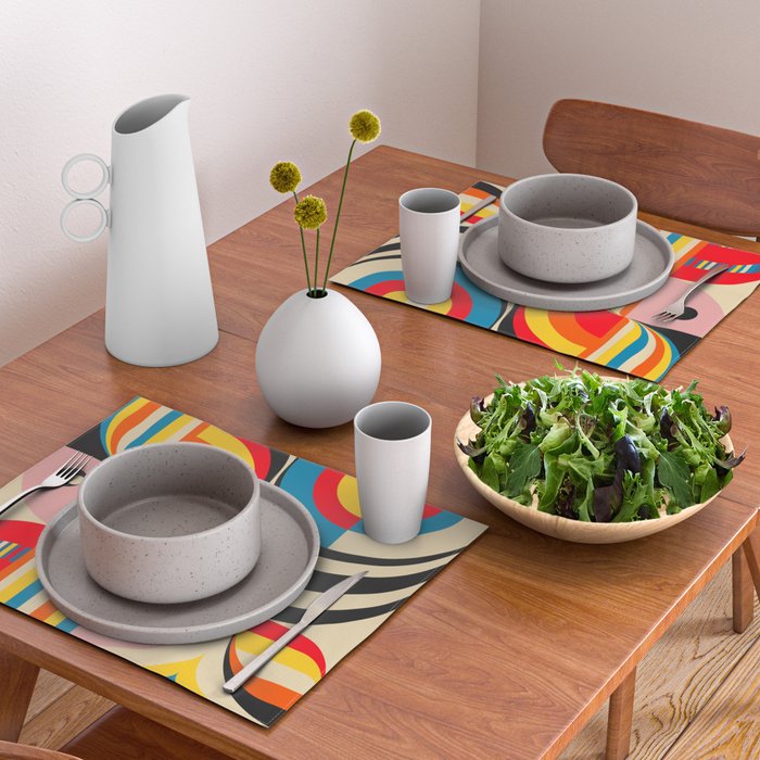 Folk Art Abstract Figuratives Placemat Gallery Image 2