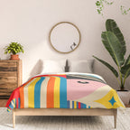 Folk Art Abstract Figuratives Comforter Gallery Image 3