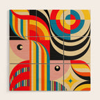 Folk Art Abstract Figuratives Wood Wall Art Gallery Image 1
