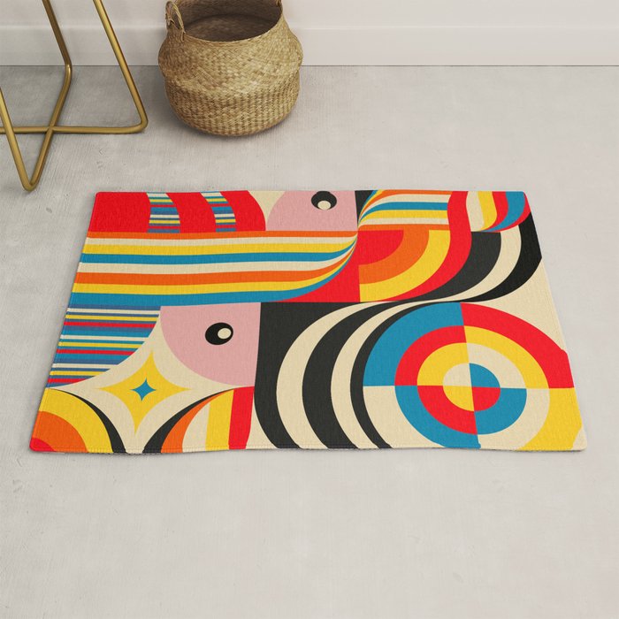 Folk Art Abstract Figuratives Rug Gallery Image 1