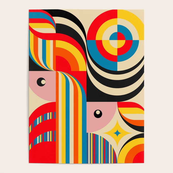 Folk Art Abstract Figuratives Poster Gallery Image 4