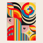 Folk Art Abstract Figuratives Poster Gallery Image 4