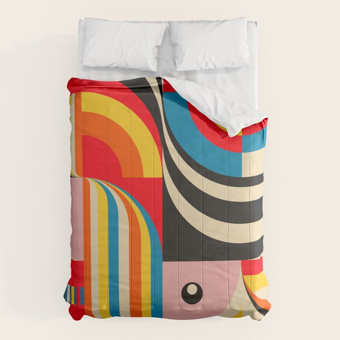 Folk Art Abstract Figuratives Comforter Gallery Image 6