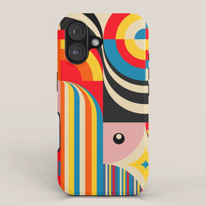 Folk Art Abstract Figuratives iPhone Case Gallery Image 1