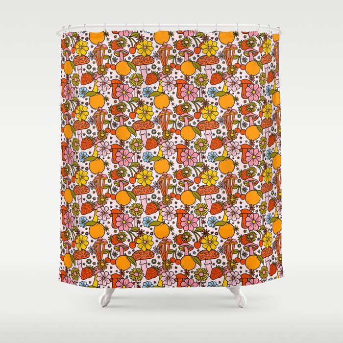 Summertime Print Shower Curtain Gallery Image 1