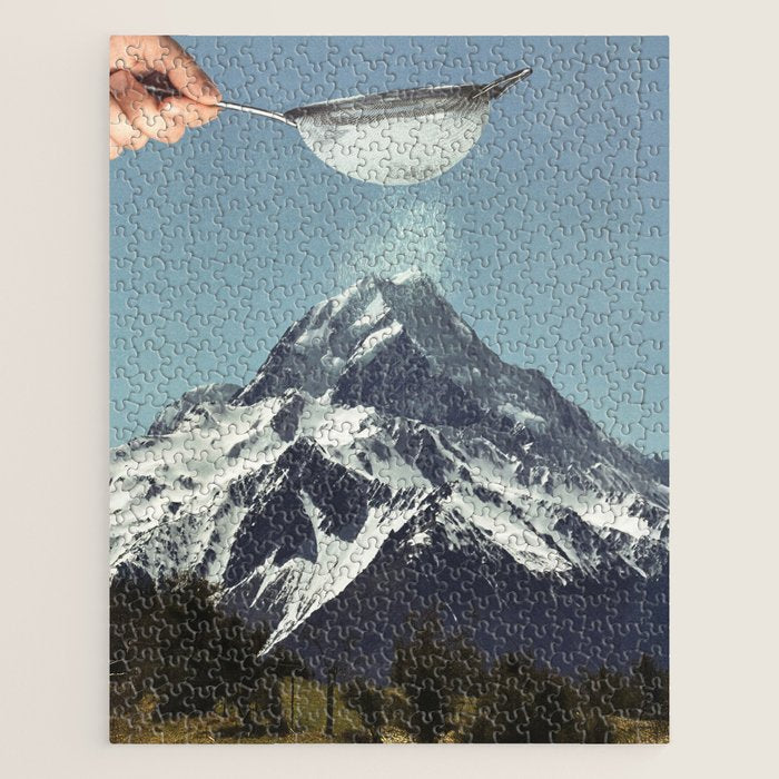 Sifted Summit II - Snow Sugar on Mountain Peak Jigsaw Puzzle Gallery Image 1