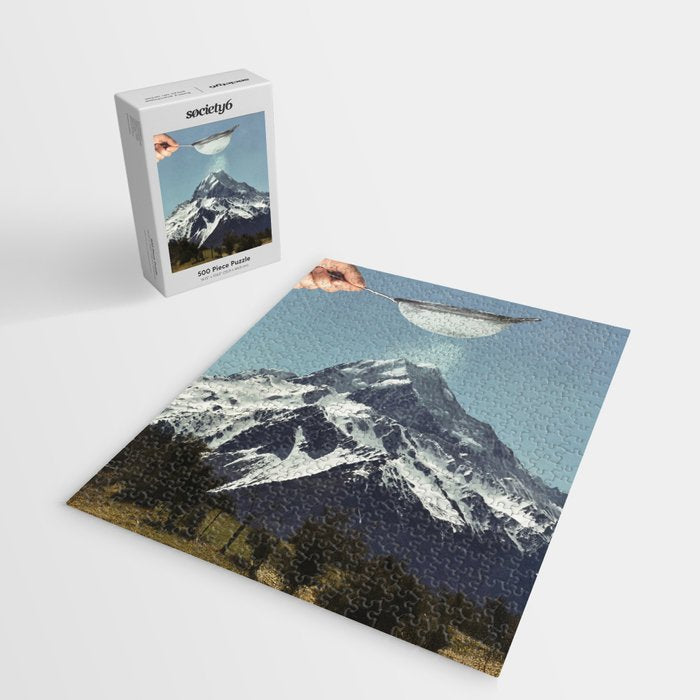 Sifted Summit II - Snow Sugar on Mountain Peak Jigsaw Puzzle Gallery Image 2