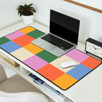 Bold Colorful Checks Pattern - Large XXXVII Desk Mat Gallery Image 2