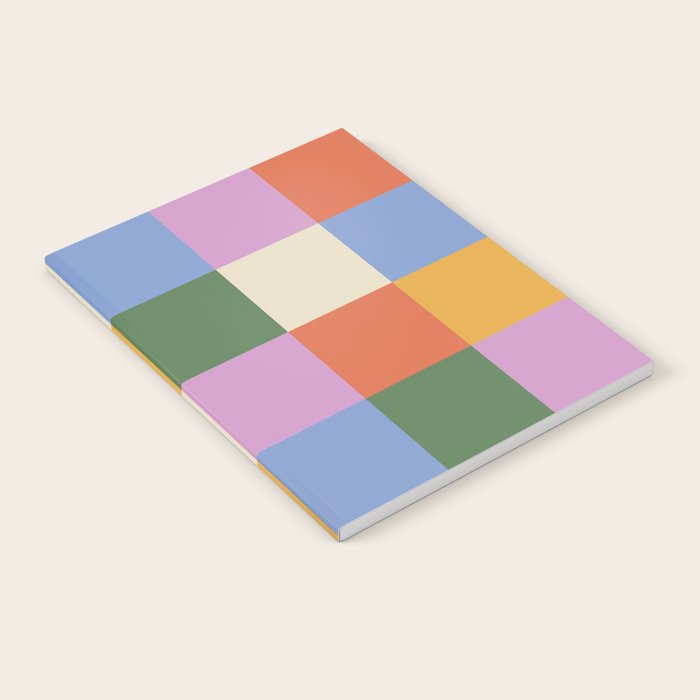 Bold Colorful Checks Pattern - Large XXXVII Notebook Gallery Image 2