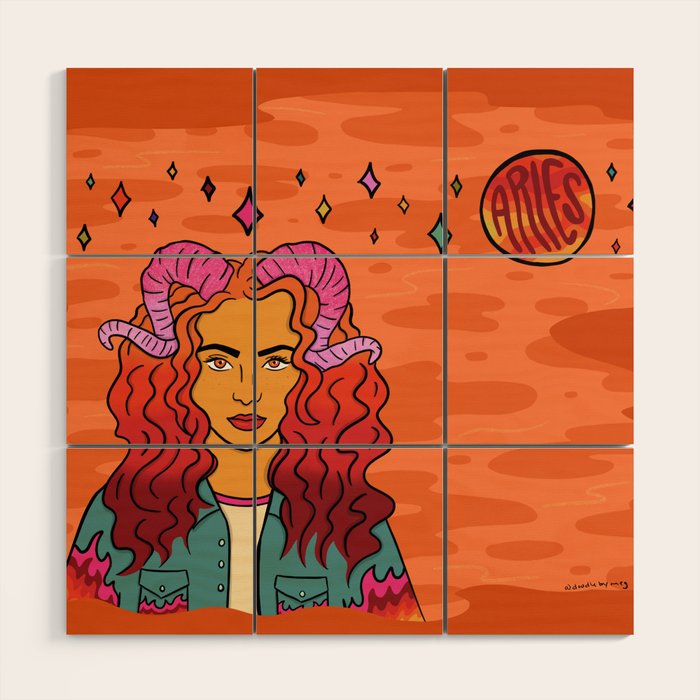 Aries Wood Wall Art Gallery Image 1