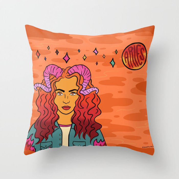 Aries Throw Pillow Gallery Image 6
