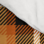 Orange + Black Plaid Comforter Gallery Image 4