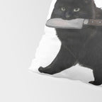 Knife Cat Pillow Sham Gallery Image 4