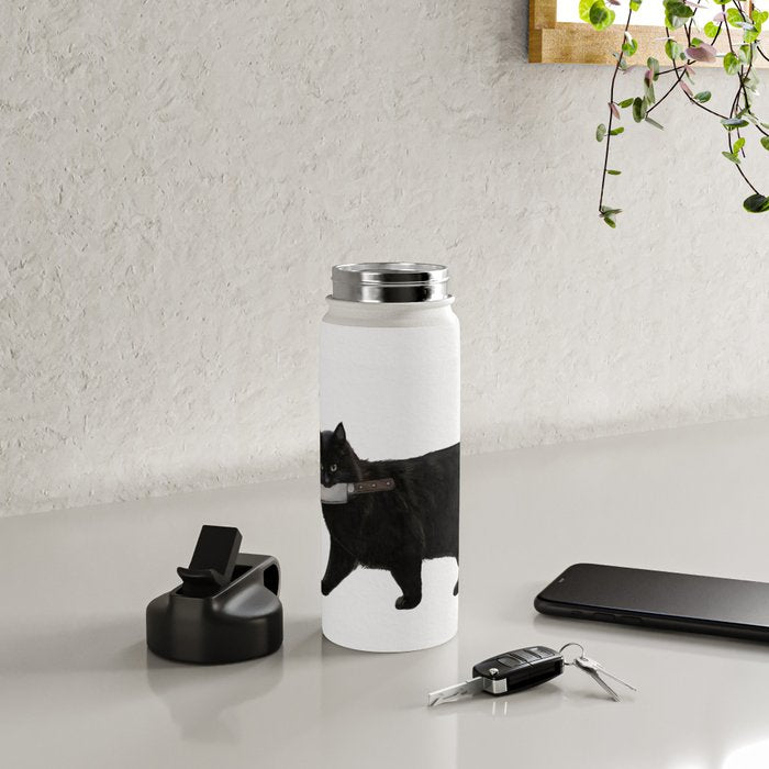 Knife Cat Water Bottle Gallery Image 4