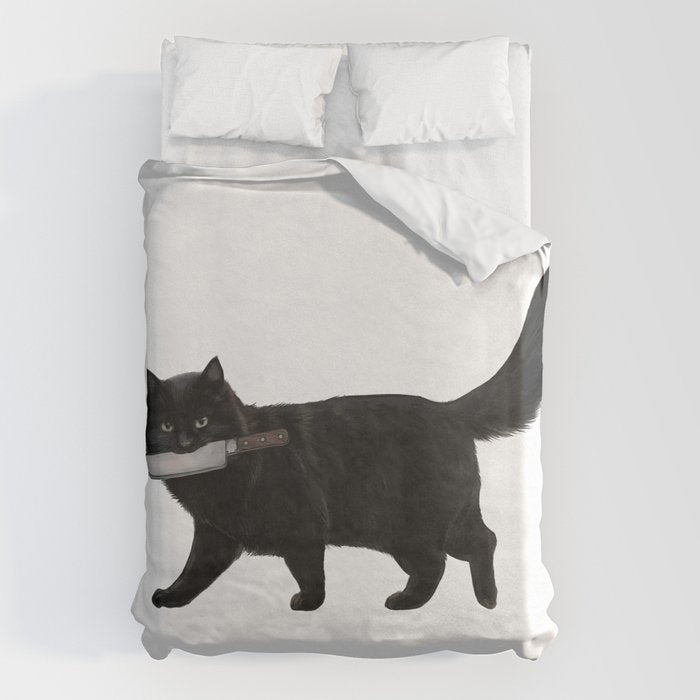 Knife Cat Duvet Cover Gallery Image 6