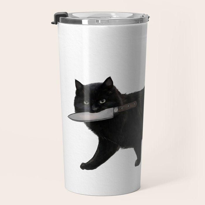 Knife Cat Travel Mug Gallery Image 3