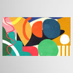 Modern Abstract Shape 03 Tablecloth Gallery Image 2